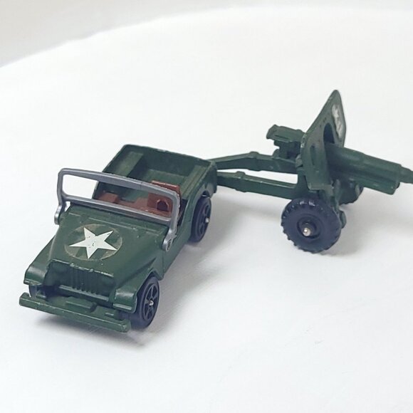 Historical Miniatures - Loose Miniatures Corgi Willys Jeep EX Canon - Picture 7 of 9